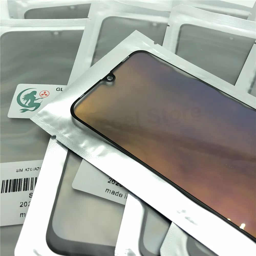 5pcs 100% Ori Front Outer Screen Glass With OCA Polarizer Film For Samsung A51 A10 A10S A20 A30 A40 A50 A70 A30S M10S A50S M21