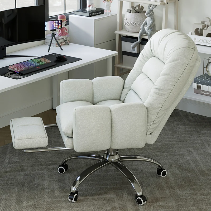 Kawaii White Computer Desk ArmChair Lounges Reclining Individual Luxury Executive Chair Gamer Cadeira Eiffel Furniture Offices