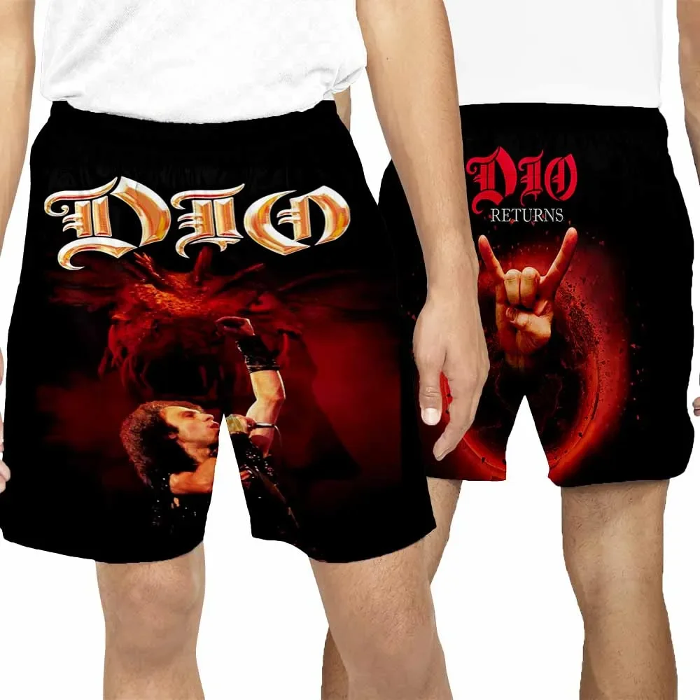 New Fashion 3D Print DIO Band  Summer Beach Shorts  Streetwear Men Quick Dry Vacation Casual Shorts for Women/Men