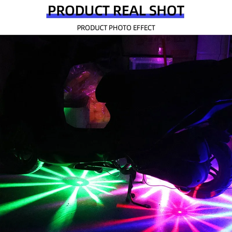 

1PCS Motorcycle LED Chassis Light RGB Flash Strobe Lamp Motorbike Decoration Atmosphere Light Universal 12V Motorcycle Light