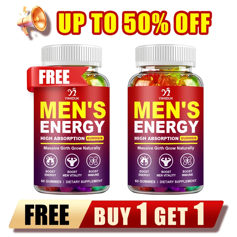 

Официальные энергетические жевательные конфеты для мужчин, усовершенствованная формула для повышения выносливости, жизненной силы и физической работоспособности для активного образа жизни