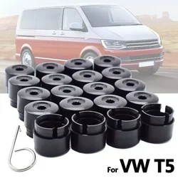 20Pcs Wheel Nut Bolt Head Covers Caps 19mm Black + Tool For VW Transporter T5 T6 2003 2004 2005 2006 2007 2008-2020 Car