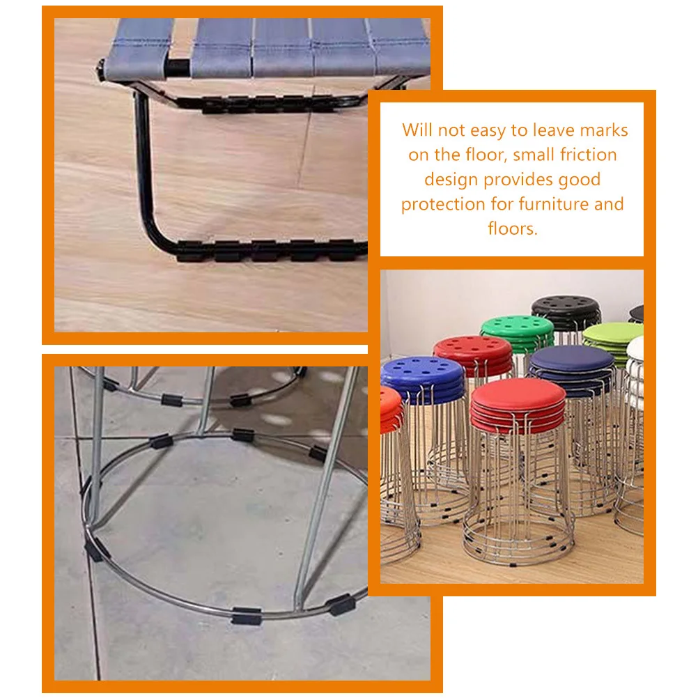 

100pcs Leg Caps Plastic Floor Protectors For Office Chair Feet Furniture Legs Silent Moving Anti-Scratch Chair Glides Furniture