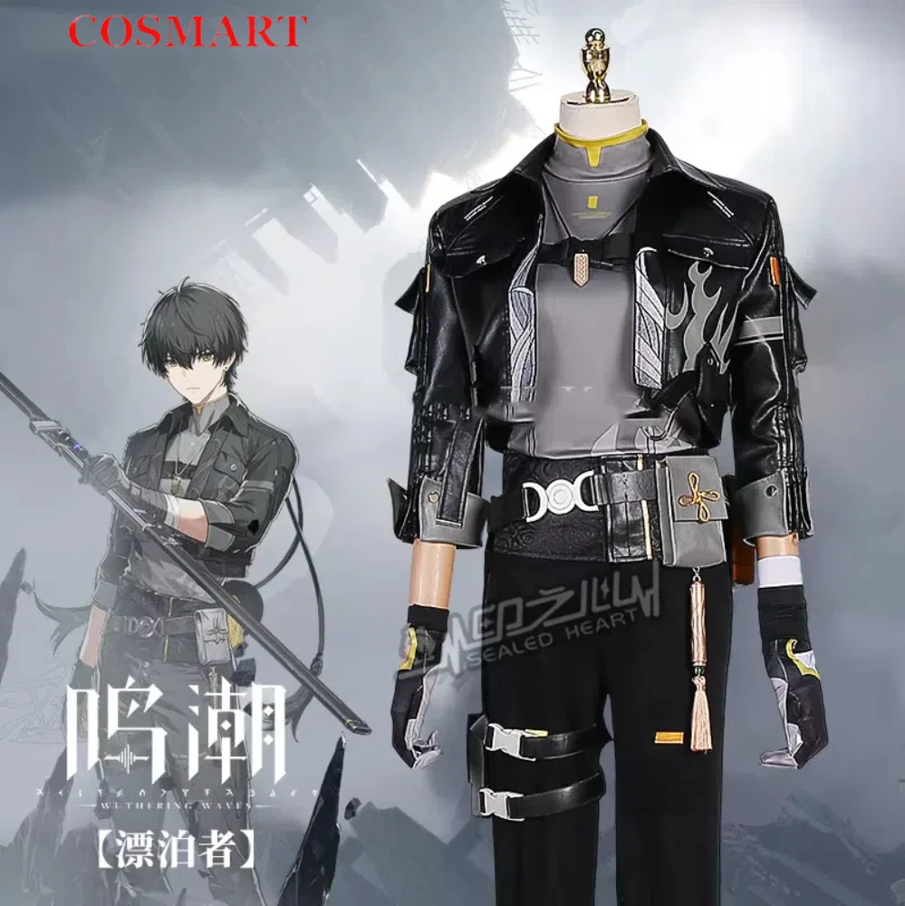 COSMART Men Rover Cosplay Game Wuthering Waves Costume V2.0 Fashion Handsome Combat Unifrom Halloween Party Role Play Clothing