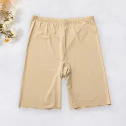 Women Safety Short Pants Summer Seamless Ice Silk High Waist Boyshorts Panties Women Anti Rubbing Under Skirt Boxers Women