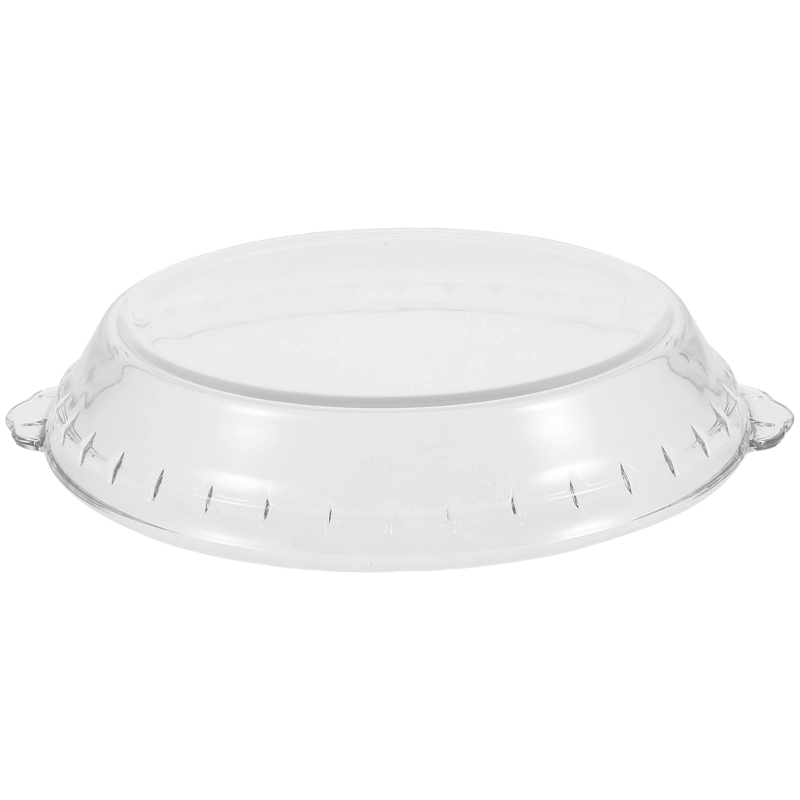 Plato de cristal para pastel de 10 pulgadas, apto para microondas profundo, plato para hornear, horno, vaporizador, cubierta para alimentos, resistente al calor, apto para lavavajillas, aperitivos, 1 ud.
