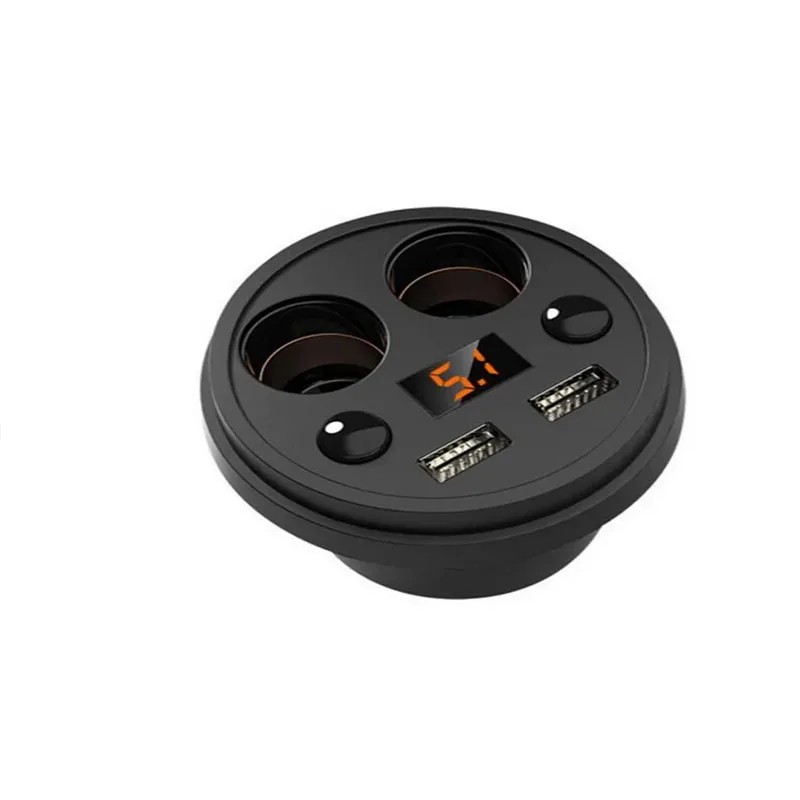 

Автомобильный адаптер с двумя USB-выходами 3.1A DC12-24V для зарядки телефонов и планшетов