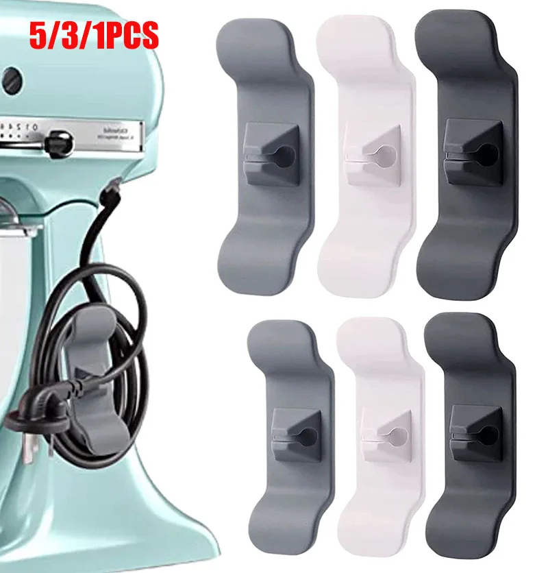 

1/3/5Pcs Cord Winder Organizer Clips Management Clip Holder Keeper Organizer For Kitchen Appliance Stand Blender Mixer Air Fryer