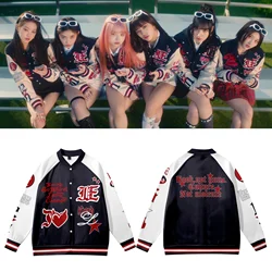 KPOP IVE Kitsch Album Baseball Jacket Men Women Bomber Jacket Outerwear Yujin Gaeul Wonyoung LIZ Rei Leeseo Baseball Uniform