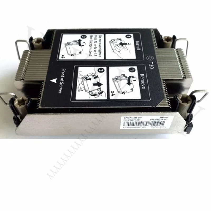 

Y + новый стандартный радиатор HPE ProLiant DL360 Gen10 Plus P31216-001