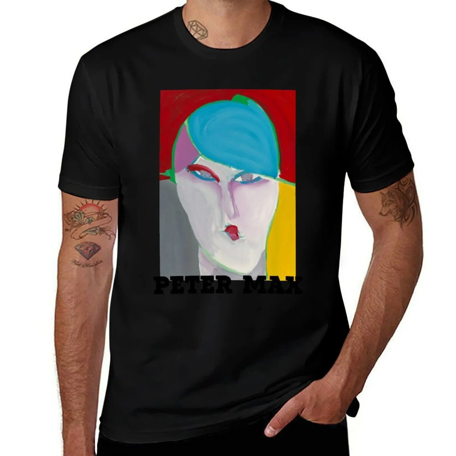 

Peter Max Painting T-Shirt shirts graphic tees street wear quick drying big and tall t shirts for men