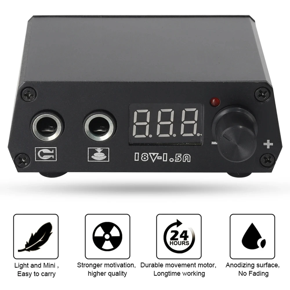 Professional Digital LCD Tattoo Power Supply Mini Durable Tattoo Power Source Box Bank For Tattoo Machine Supplies