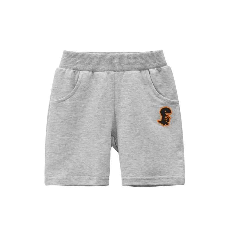 Cartoon Dinosaur Boys Shorts for Summer 2025 New Cotton Kids Boy Beach Short Children Elastic Waist Sports Pants