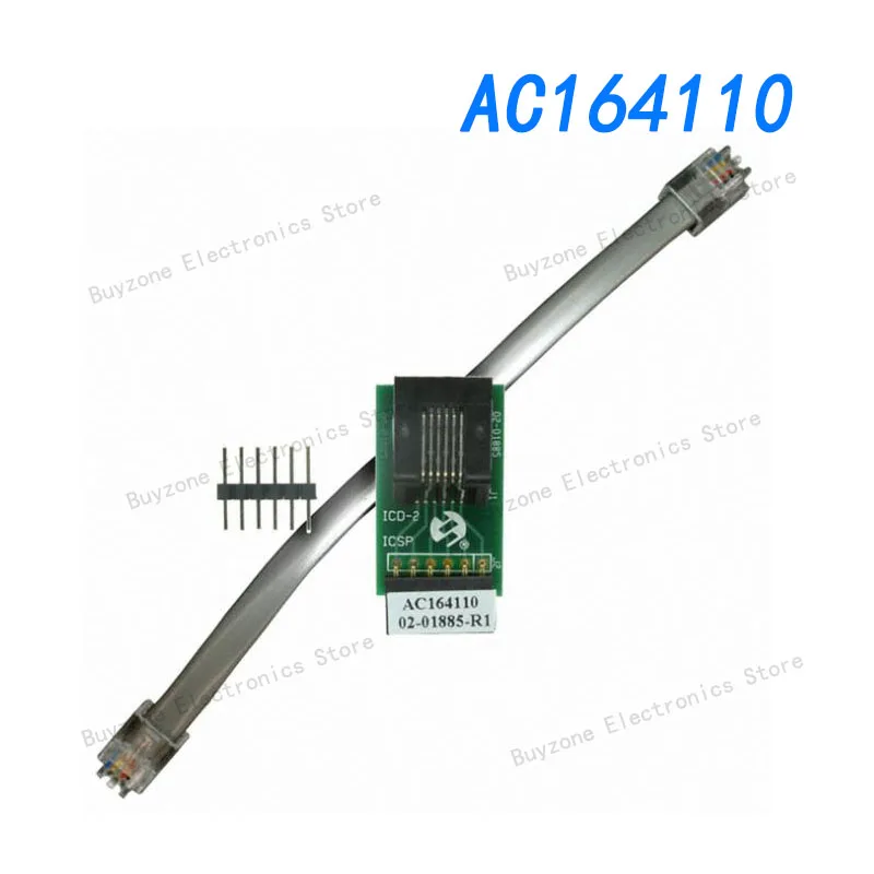 AC164110 Adapter, RJ11 to ICSP, PICkit 2/PICkit 3, ICD connector