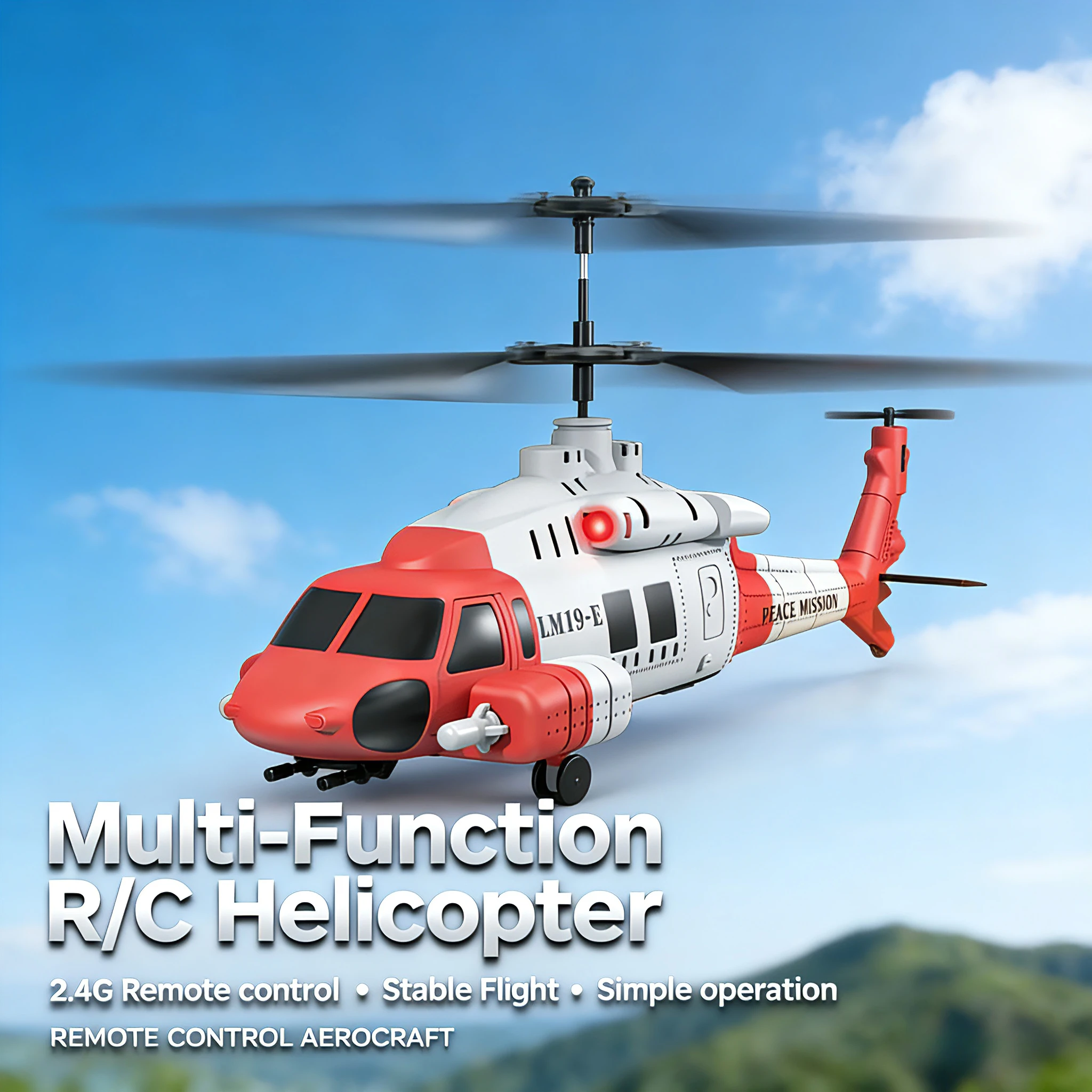 

A toy Black Hawk helicopter equipped with a catapult device,new product LM19-E3.5 with 3.5 axes,fixed height,Three-level control