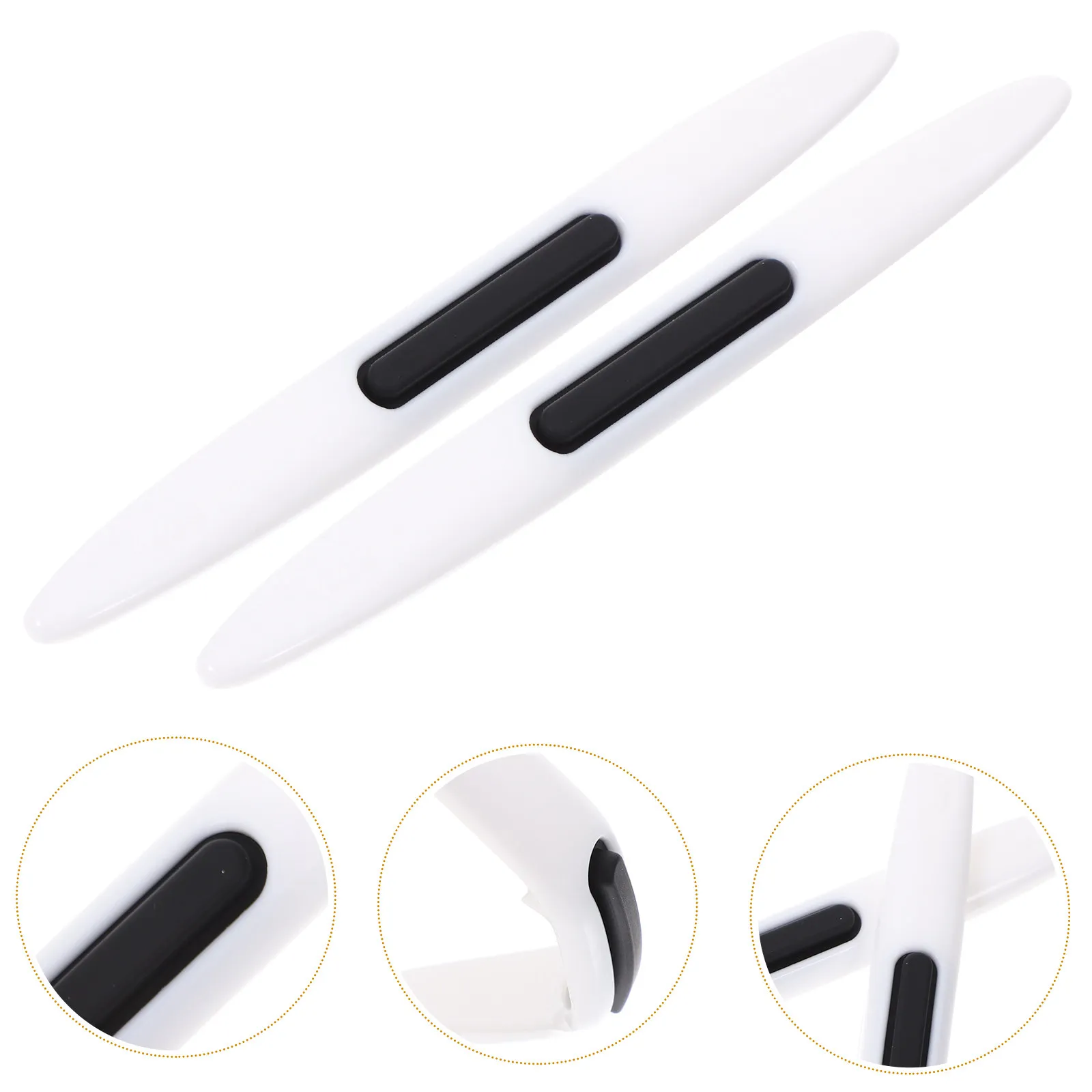 2Pcs Silicone Car Door Edging Protector Anti-Scratch Bumper Guard for Door Ding Protection Decorative Auto Exterior Trim