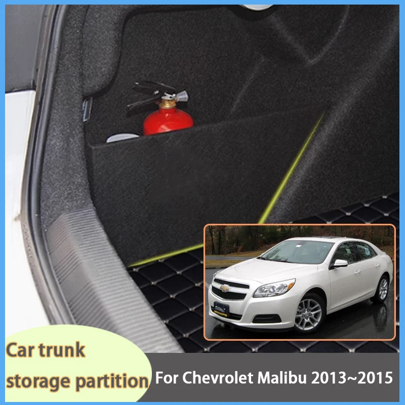 Car Accessories For Chevrolet Malibu 2013~2015 2014 Trunk Storage Partition Multifunction Storage Auto Interior Parts Organizer