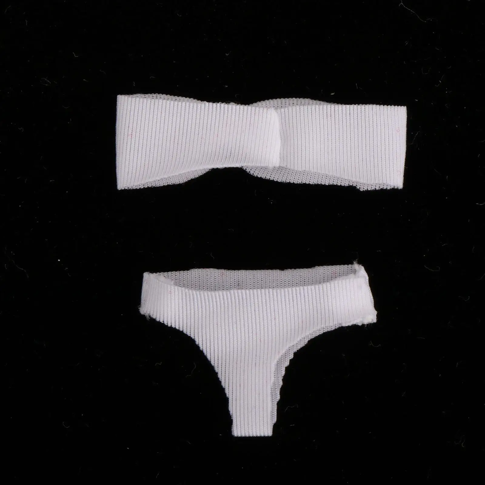 1/12 ملابس دمى أنثى حمالة صدر وملابس داخلية ملابس قوية لشخصية 6 بوصة باللون الأبيض #5