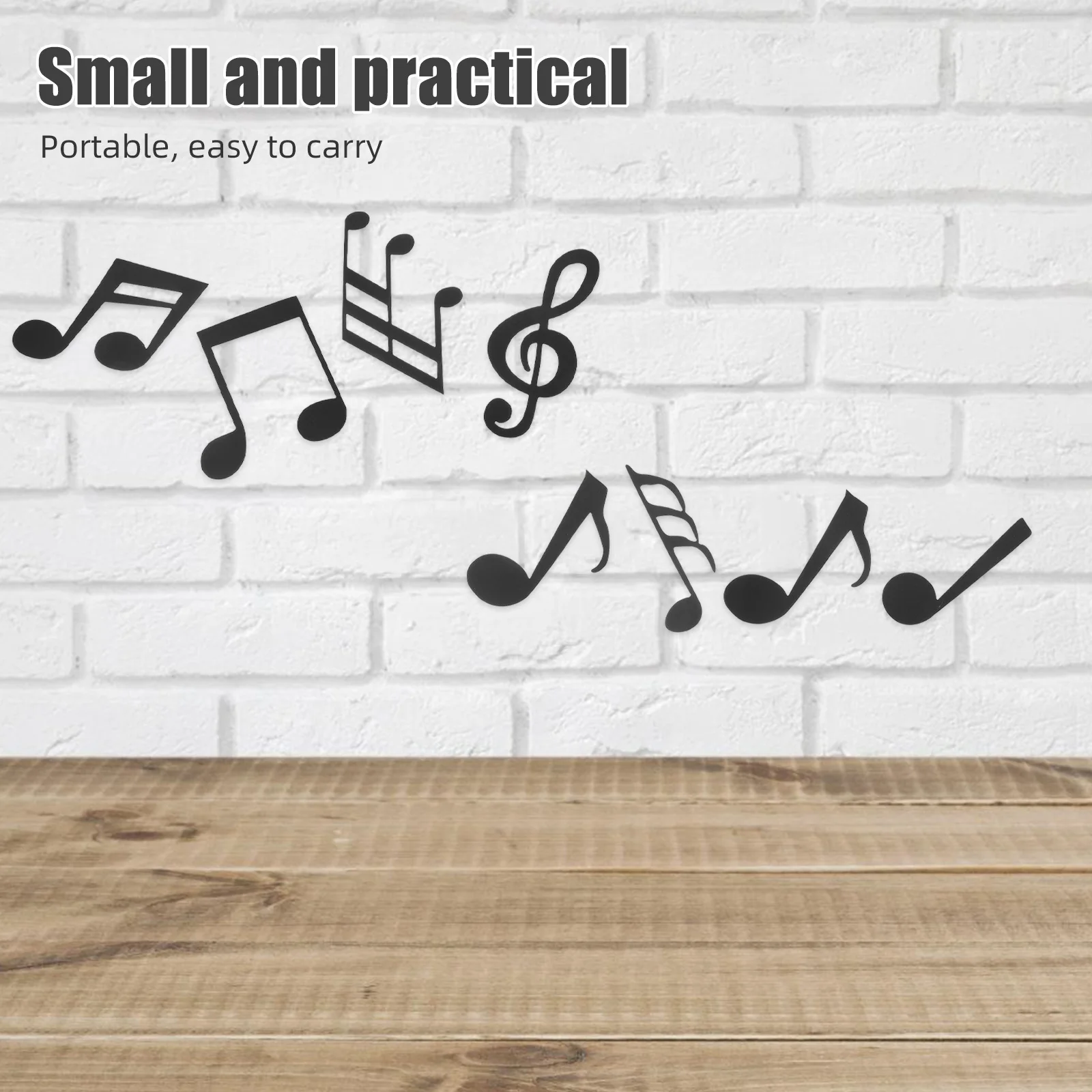 

12Pcs Musical Notes Wall Decor Self-Adhesive Music Theme Stickers for Restaurant Bar Room Wall Decoration Easy Apply Remove