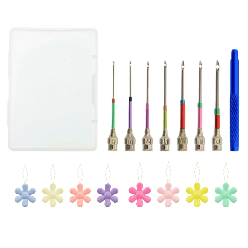 

18pcs Embroidery Set Crewel Needles Replaceable DIY Punch Needle Craft Sewing Tools Premium Quality Durability