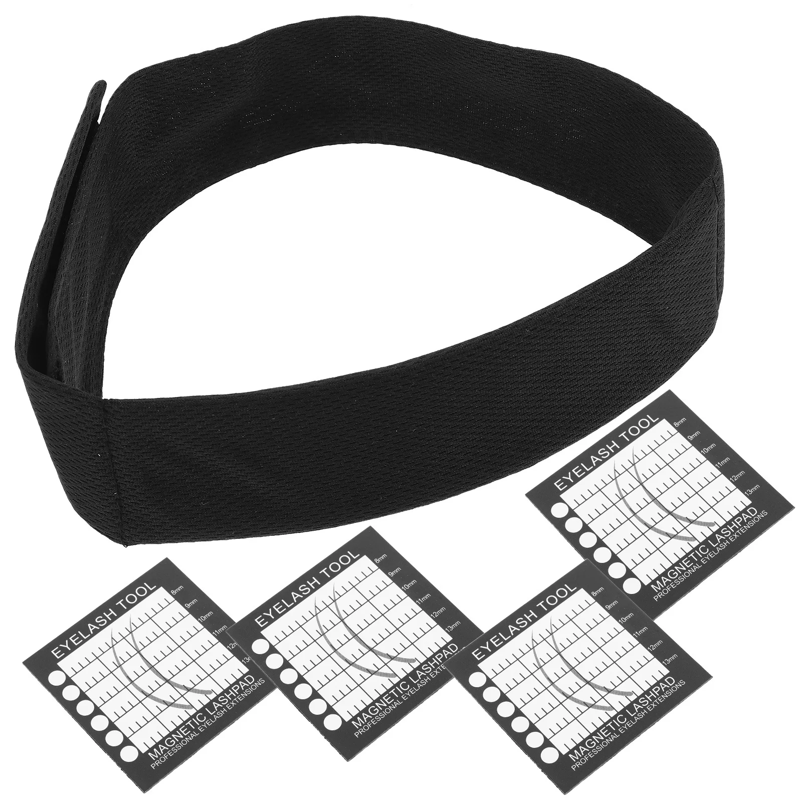 Caja de almacenamiento de almohadillas magnéticas para pestañas, soporte de exhibición de poliéster duradero para herramientas de extensión de pestañas, estuche organizador, pestañas postizas portátiles