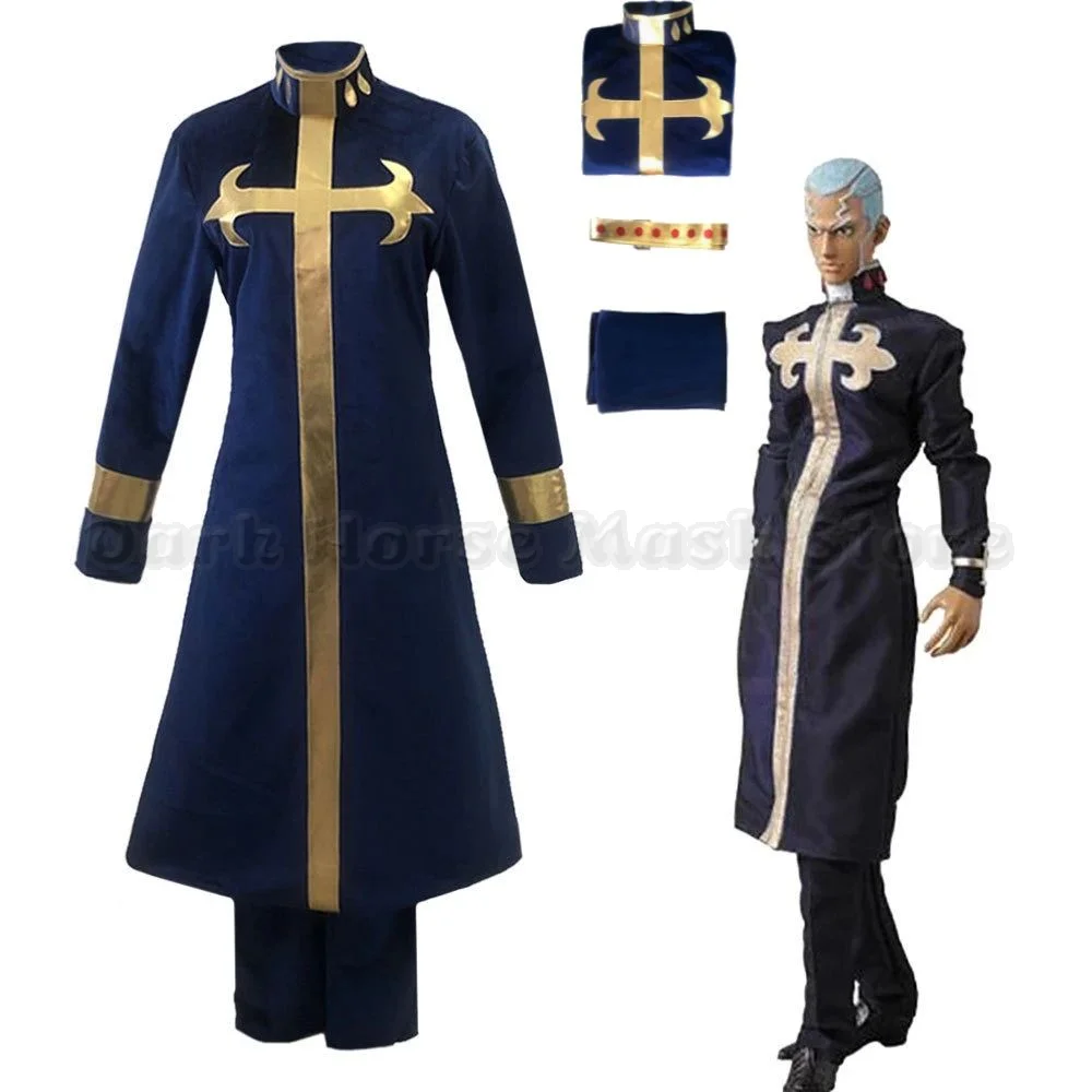 El maravilloso disfraz de cosplay de Jojo en el anime Saint Veda, disfraces de escenario de Enrico Puchi, uniforme de cosplay de Jojo Enrico