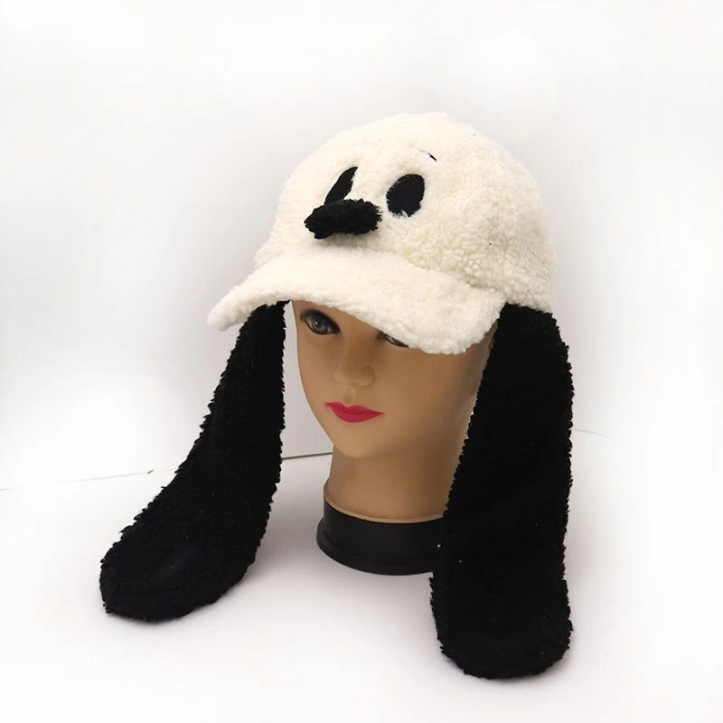 Berretto da baseball Snoopy per donna autunno e inverno moda più protezione per le orecchie in velluto regalo caldo cappello con visiera in velluto di agnello cartone animato