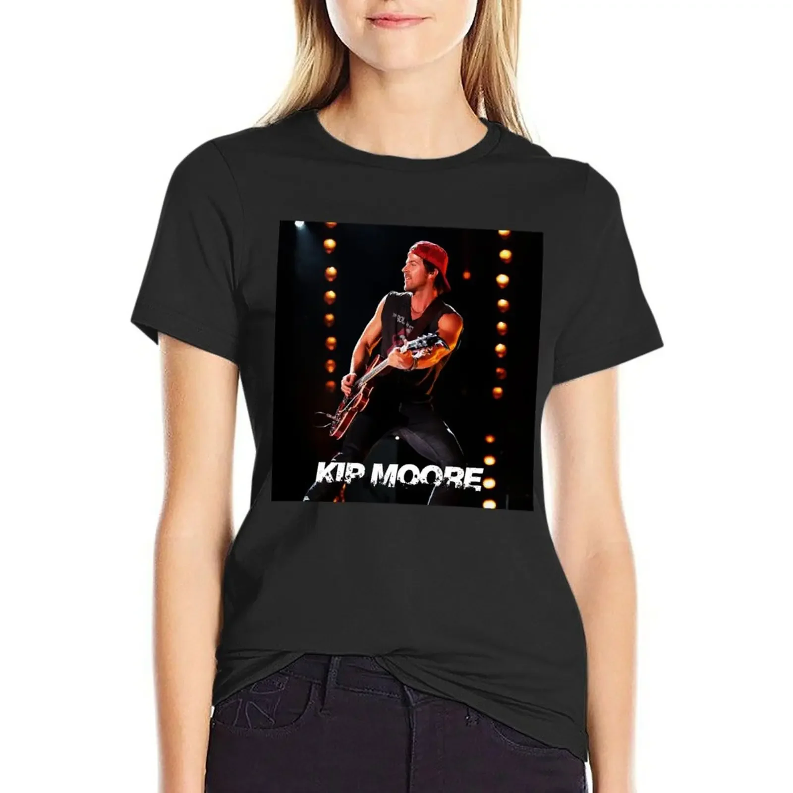 

kip moore live concert tour 2019 2020 kentang T-Shirt female korean fashion tops Women's summer blouses 2024