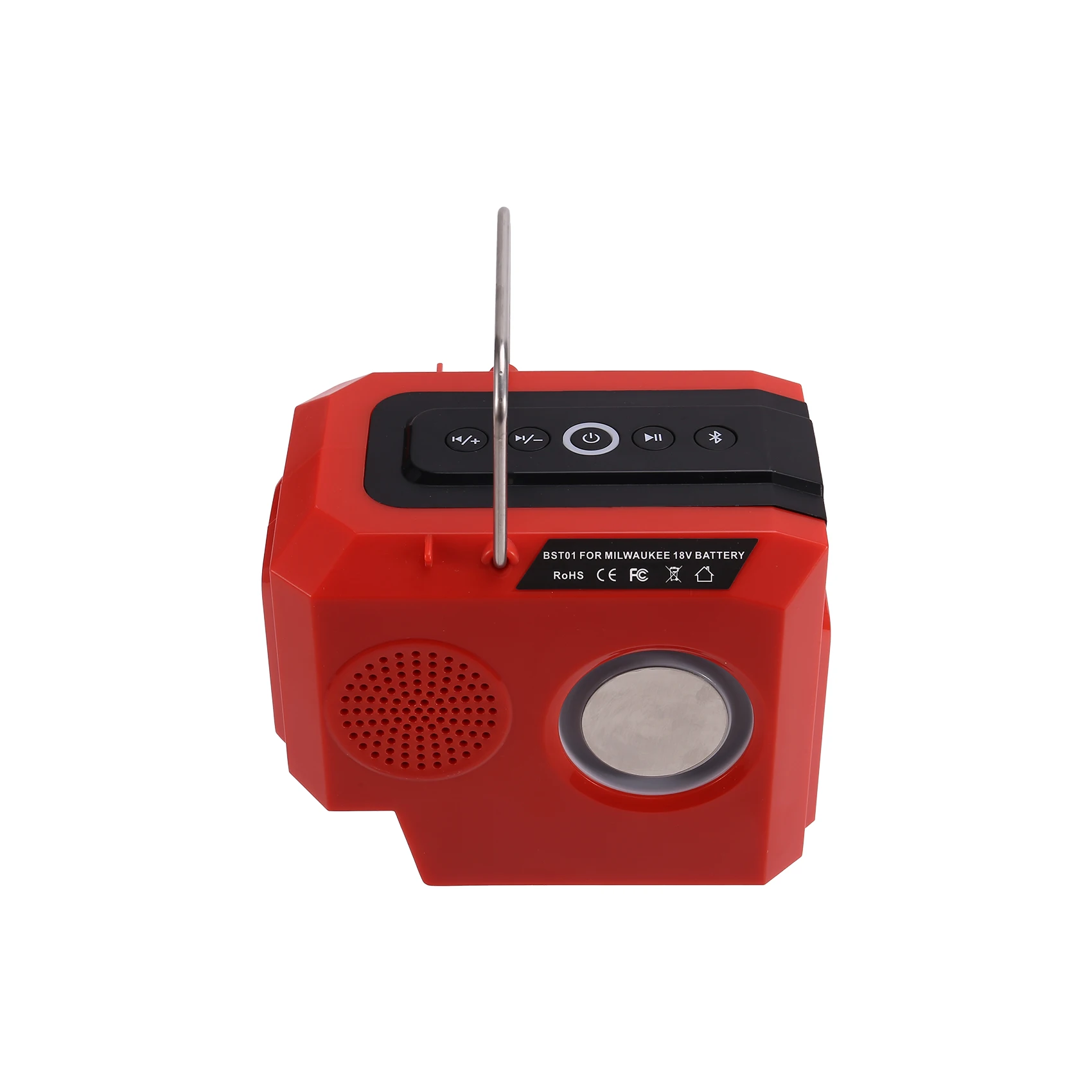 Portable Bluetooth Speaker for Milwaukee M18 18V Battery with USB&Type-C TF Card Port for Jobsite Camping & Partie