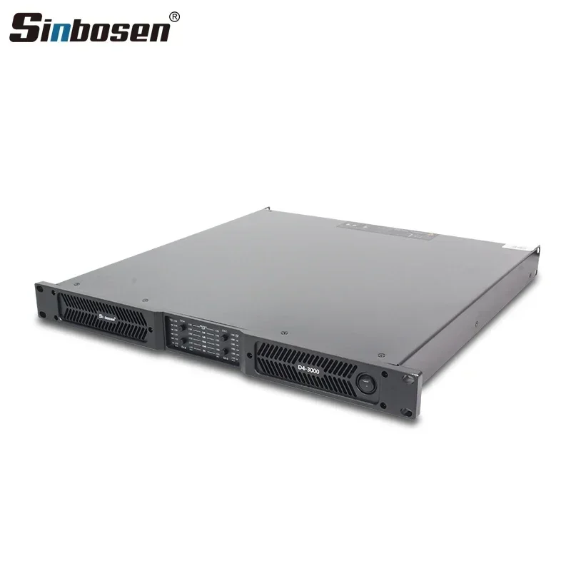 Sinbosen D4-3000 1u 4-channel power amplifier class d 4000w professional audio