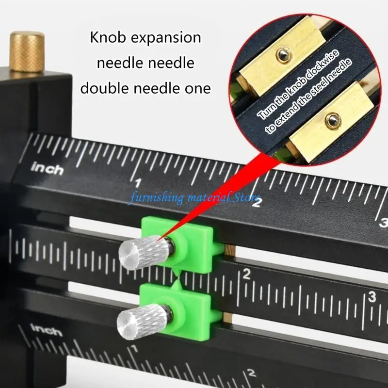 

Y5GD Woodworking Aluminum Limit Ruler T Shaped Marking Gauge with Steel Needle