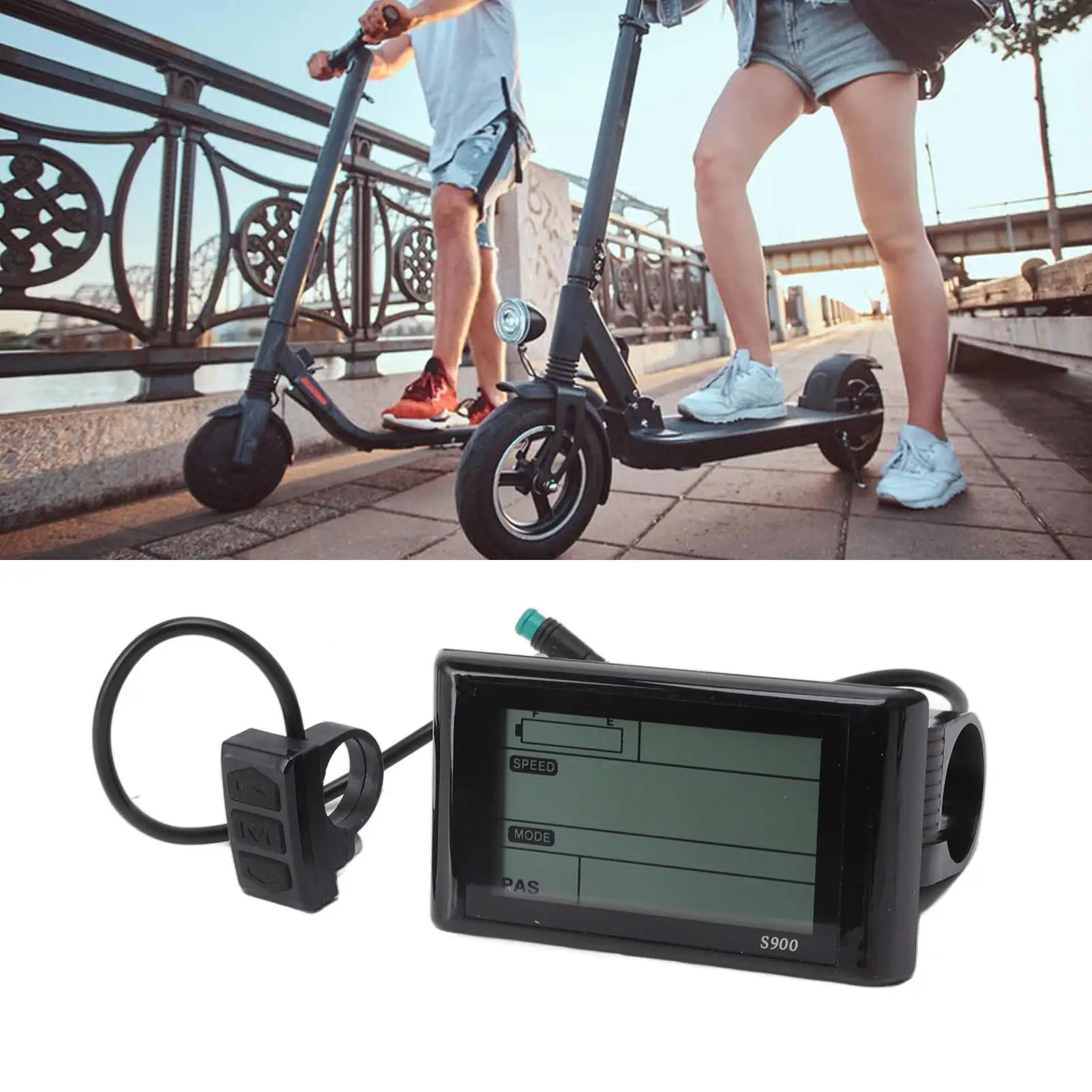 Waterproof LCD Display Panel for electric Bike - 24V/36V/48V Intuitive for electric Meter