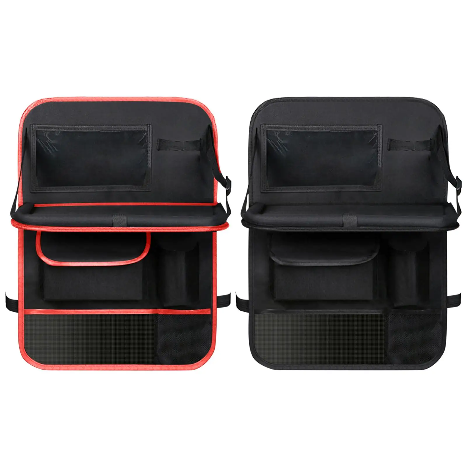 Car Backseat Organizer Waterproof Storage Pockets Foldable Table Tray Touch Screen Holder for Accessories for the Car