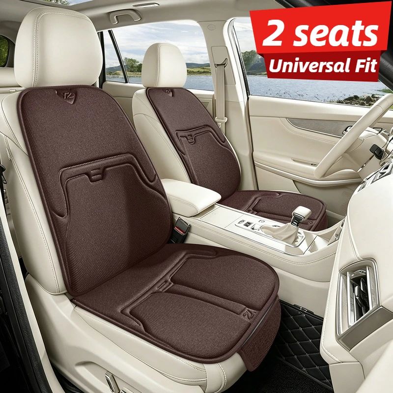 Great Value for Money, Exquisite and High-End Comfortable Pressure-Relieving Car Front Seat Cushion, Integrated Thermoforming Technology, Cool and Breathable Car Seat Cushion for Summer, Wear-Resistant and Durable, Easy to Install, Suitable for All Seasons, Enhances Driving Experience, Perfectly Fits Most Car Driver and Passenger Seats, Thoughtful Gift for Car Owners, a Must-Have for Summer Cars