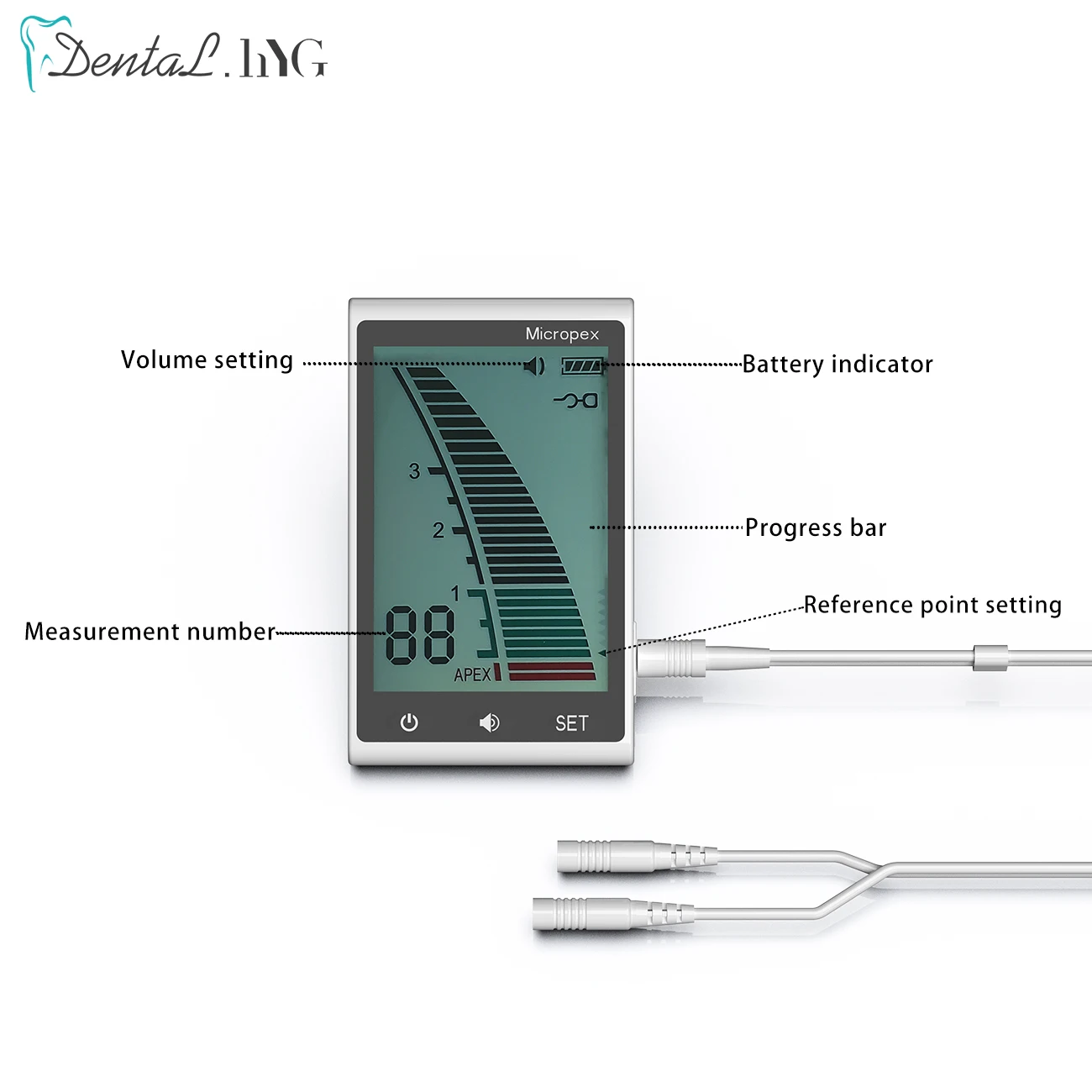 Dental Laboratory Endodontic Micro Mini Apex Locator Surgical Root Canal Instruments Portable Machine