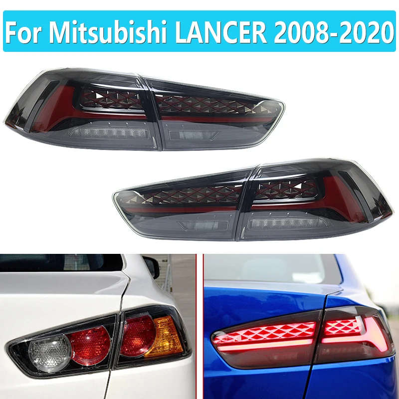 

For Mitsubishi LANCER 2008-2020 LED Driving Light LED Sequential Turn Signal LED Brake Light Tailligt Assembly plug and play