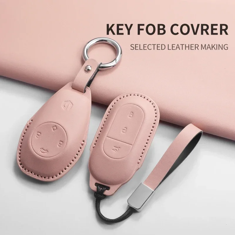

PU Leather Car Key Case Cover For Leapmotor t03 s01 c11 for 2023 C01 T03 S01 C11 Leap Control Protect Cover Durable Accessories