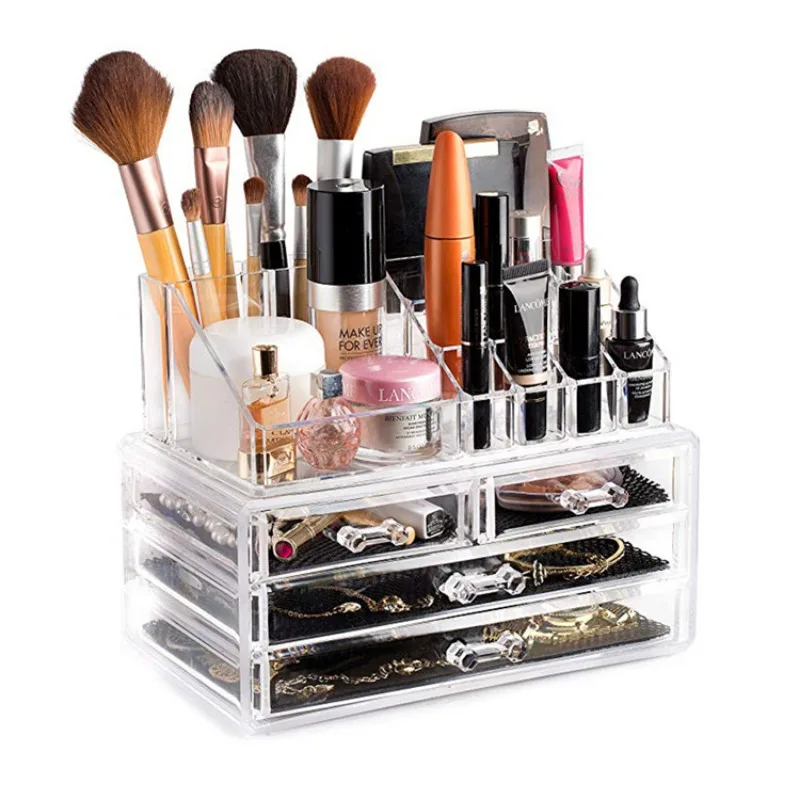 Acrylic Transparent Multi-layer Drawer Storage Rack,Beauty Tools Makeup Storage Box S#-M# Model Birthday Gift For Women