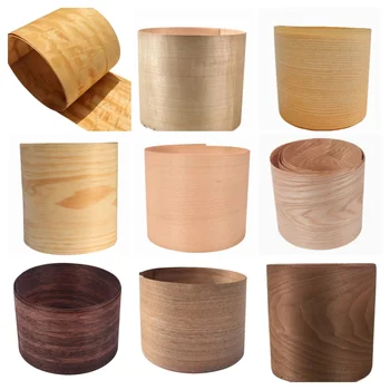 Natuurlijk houtfineer Decoratie Renovatie Puur massief fineer Esdoorn wit eiken Zwart walnoot L: 2,5 meter Breedte: 15 cm T: 0,45 mm