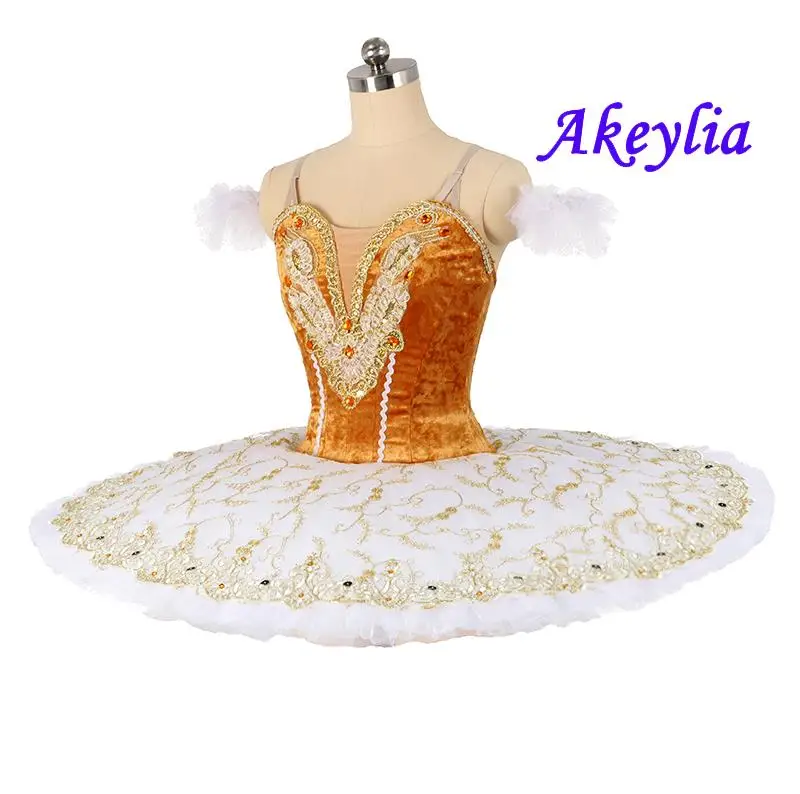 Gold Fairy Professional Ballet Tutus Paquita Raymonda Tutu Women Girls Classical Ballet Stage Costume Tutu Skirt Adult JN8971