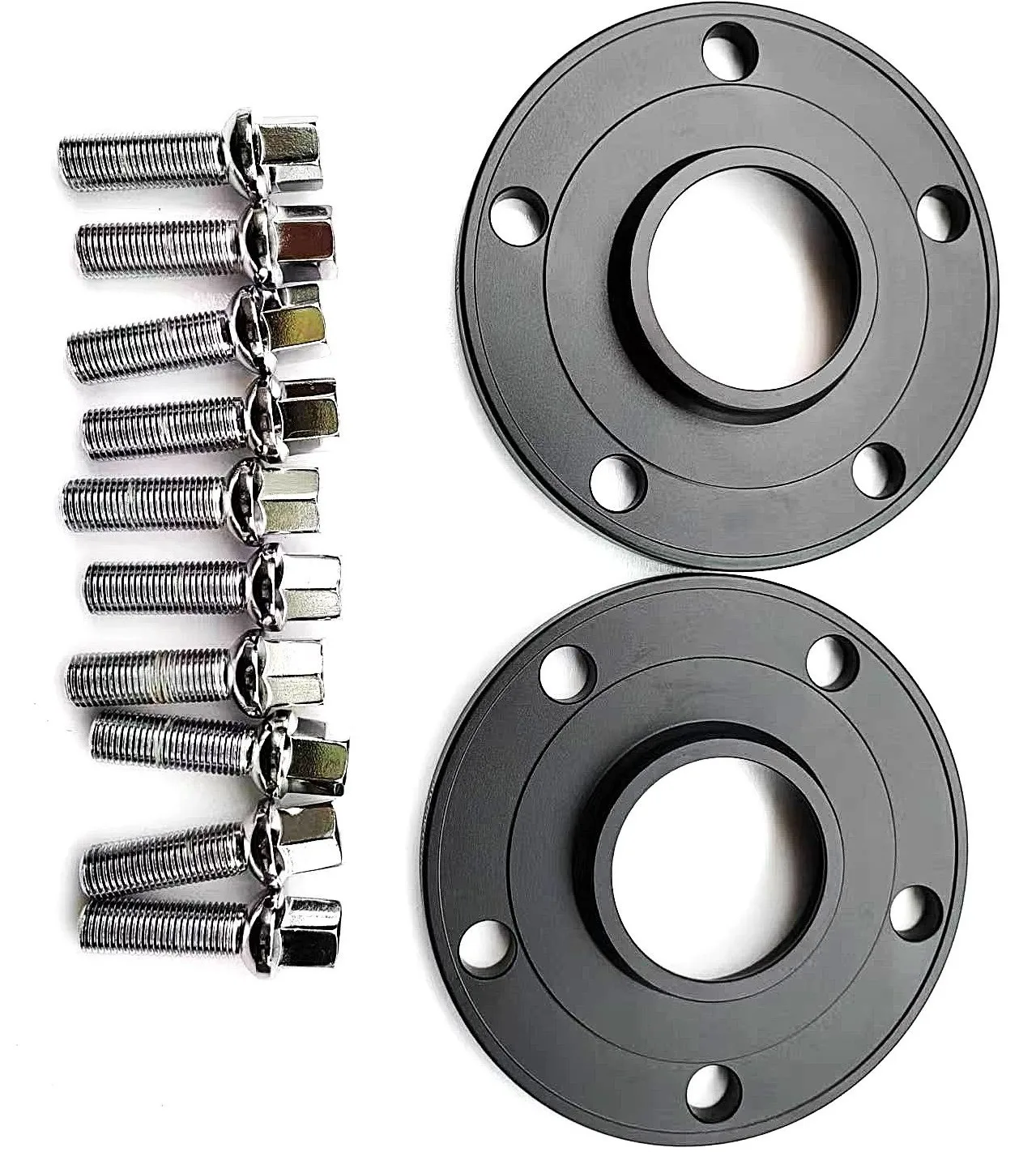 

2X 25mm Hub Centric Wheel Spacer 5x112 66.45mm 14x1.5 Forged Aluminum Widen Adapter Tuning For Audi A4 B6 B8 B9 A5 A7 RS5