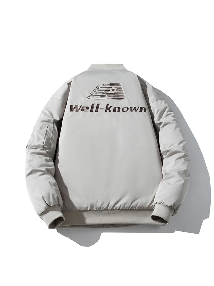 

Spring Autumn Winter American Trend Pilot Jaet Coat Embroidered Men's Baseball Cotton Clothes Couple Matching Loose Fit