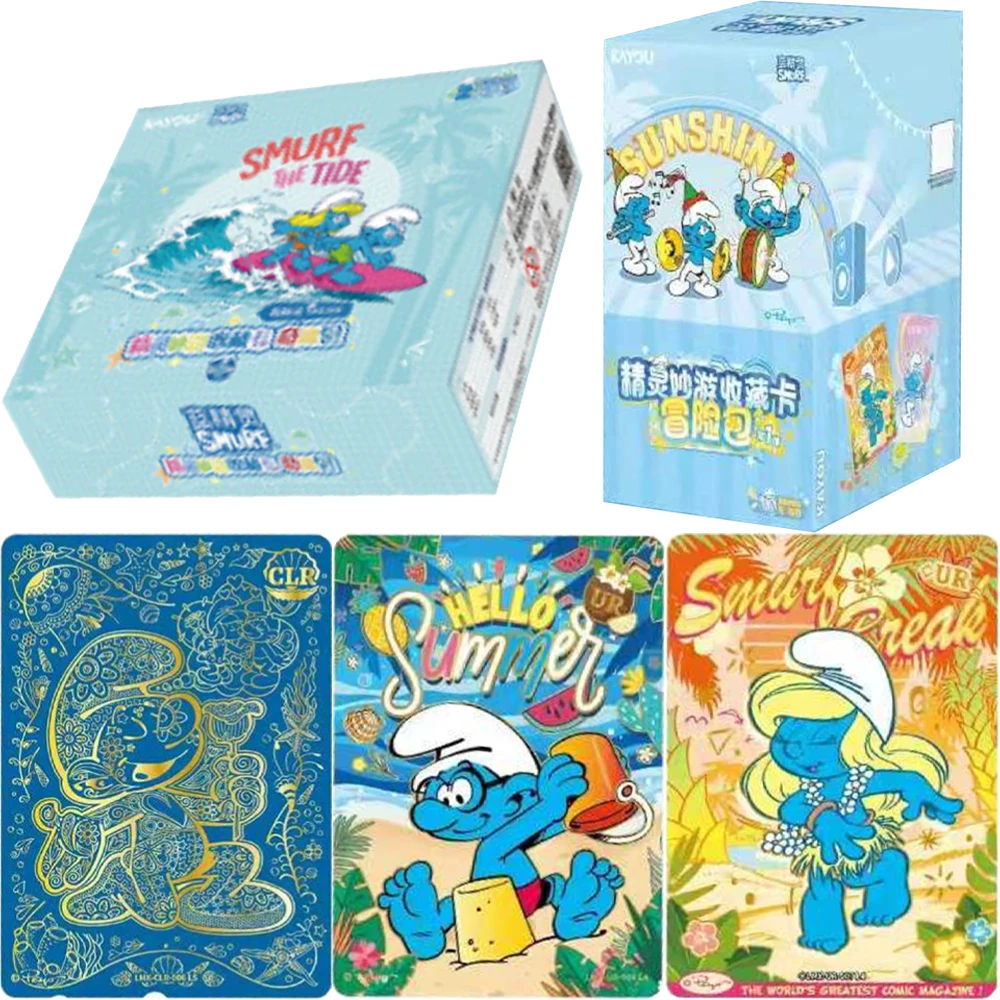 

KAYOU натуральная карта Smurfs Elf Wonder Travel Series Adventure Pack персонажи аниме коллекция карточек игрушки подарки