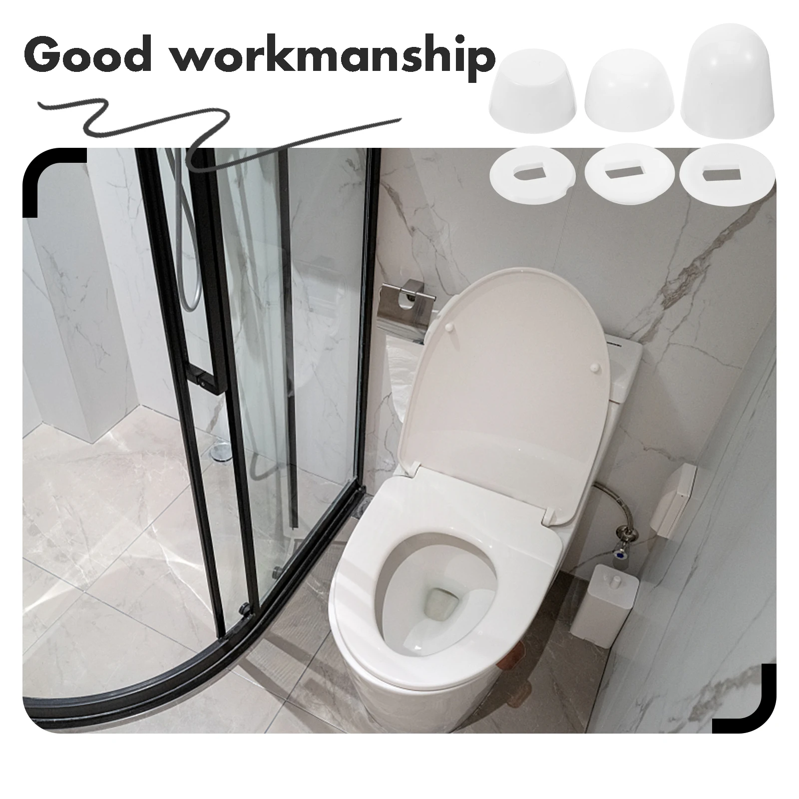 

Bolts Sets Decorative Toilet Bolt Covers Supplies Covers Caps Toilet Bolt Caps Screw Parts Replacement Installation