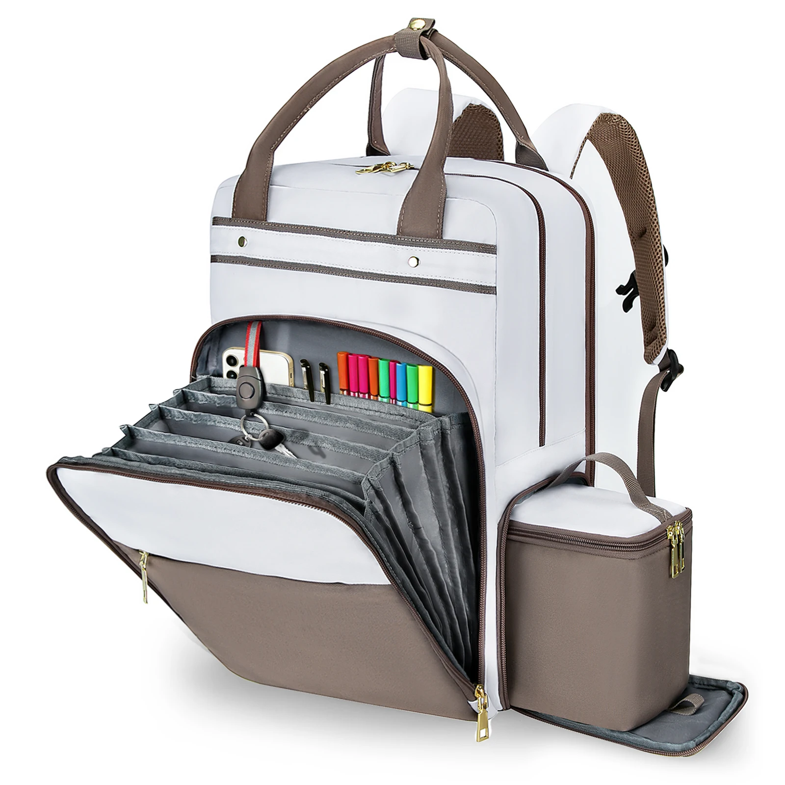 Laptop Backpack 15.6 - Teacher Backpack with Lunch bag 15.6