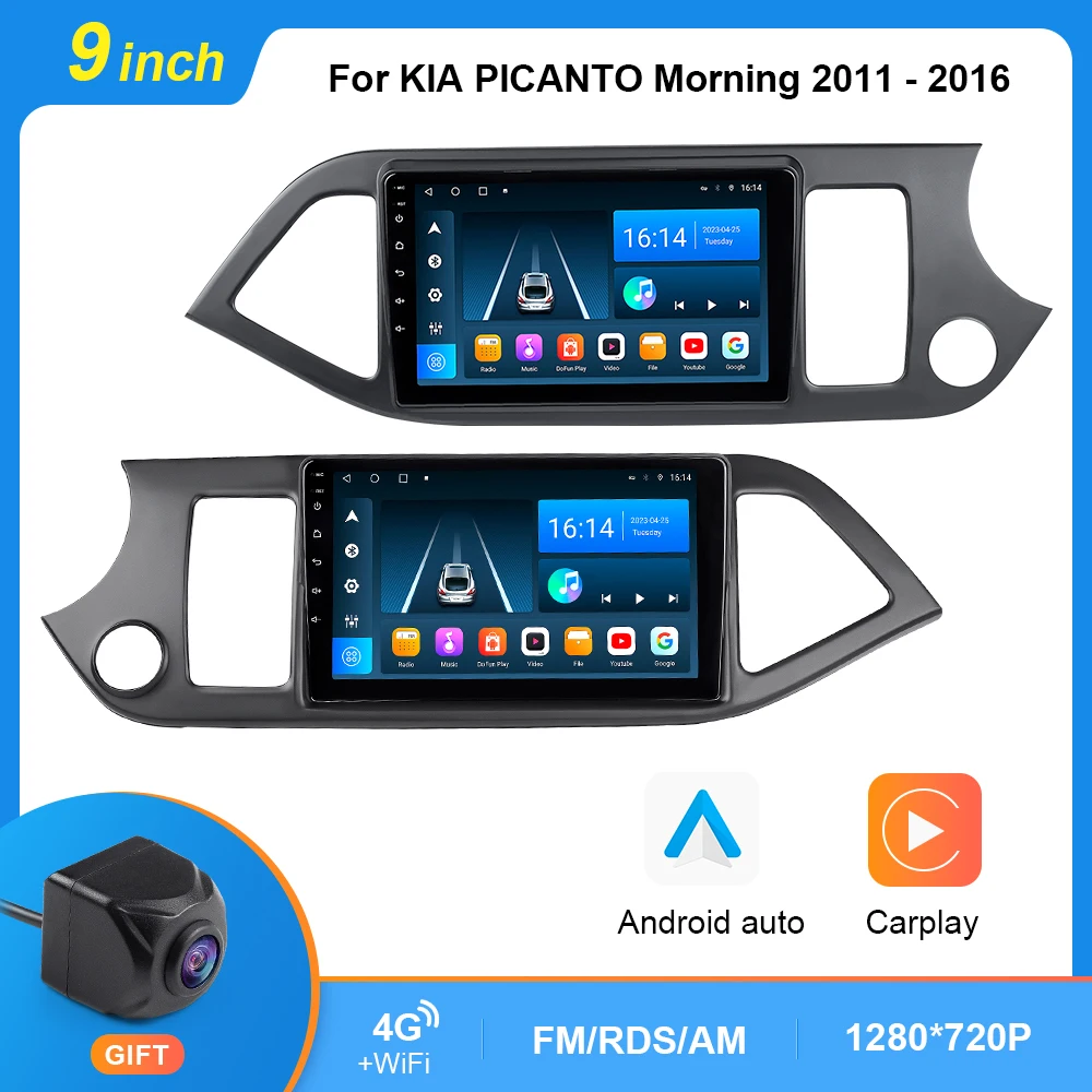 

Android 10 Carplay Car Radio For KIA PICANTO Morning 2011 - 2016 2din Navigation GPS IPS Head Unit Multimidia Video Player