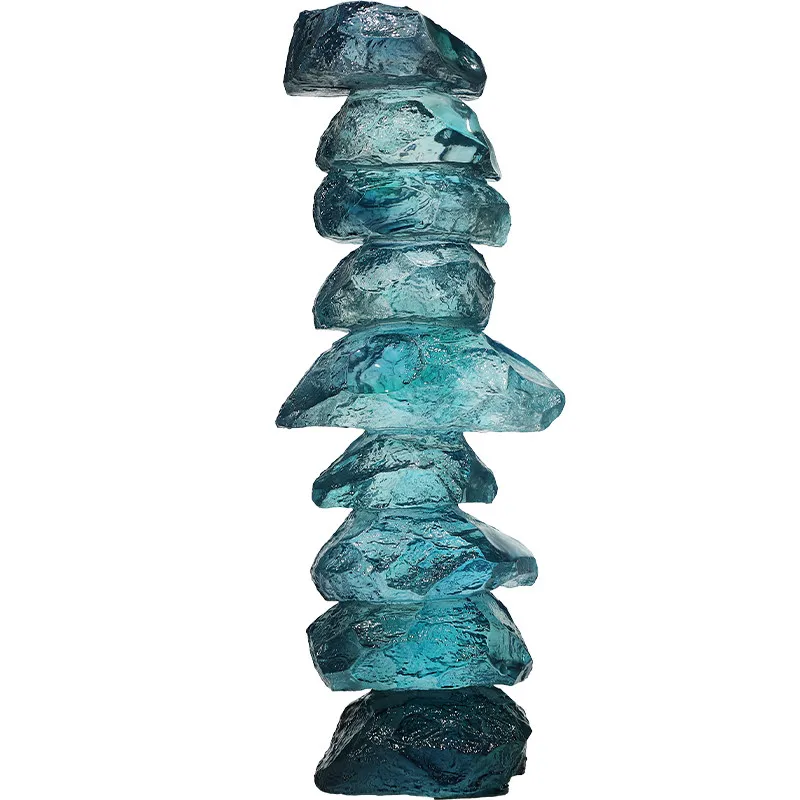 LMM transparent abstract sculpture sales department entrance living room light luxury high-end floor decoration