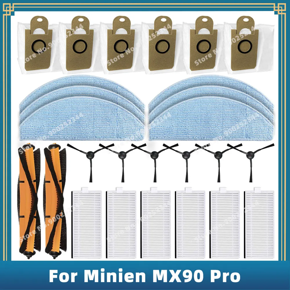 Compatibel voor ( Minien MX90 Pro / Selectpro EGR-100 ) Vervangende Onderdelen Accessoires Hoofdzijborstel Filterdoekstofzak