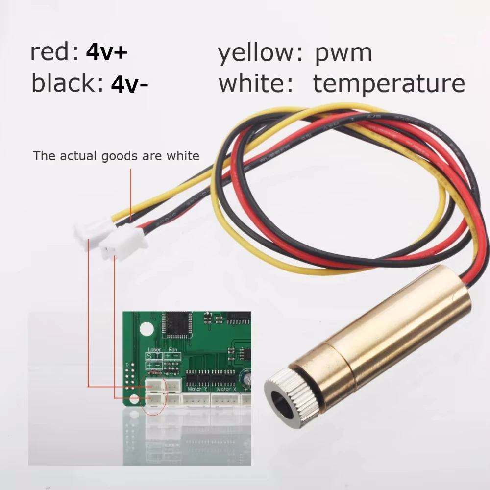 NEJEHigh Quality Laser Module1000mW/1500mW/2000mW/3000mw 445nm/405nm Laser Head Replacement Kit for DK-8-KZ DK-BL Laser Engraver