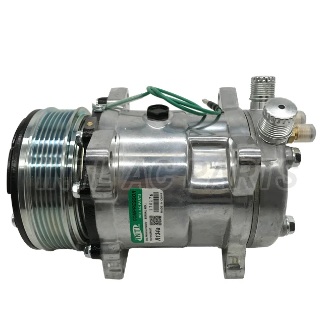 UNIVERSAL AC COMPRESSOR FOR Sanden 508 SD508 SD5H14 9565 PV6 119mm Flare